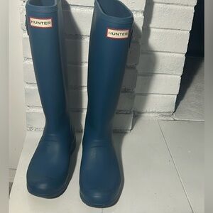 Hunter Blue Rain boots